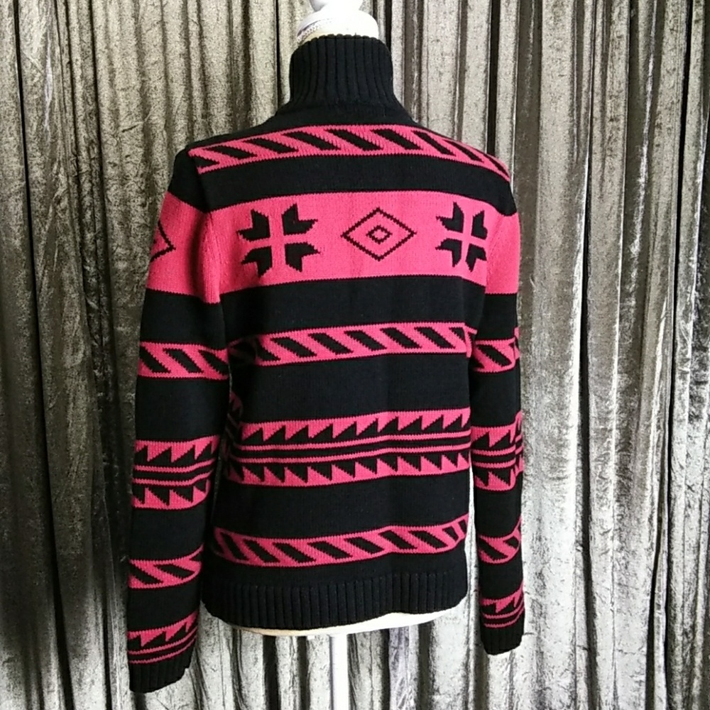 Medium Chaps Red/Black Sweater - image 4